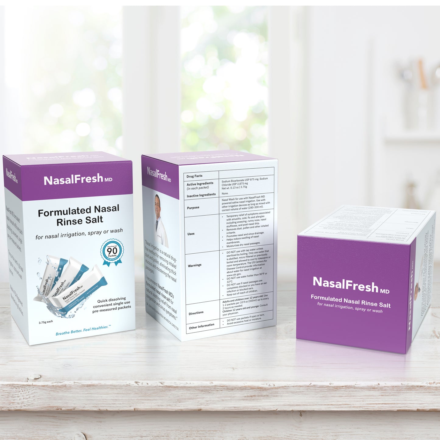 Nasal Rinse Salt Refill – 90 Pack