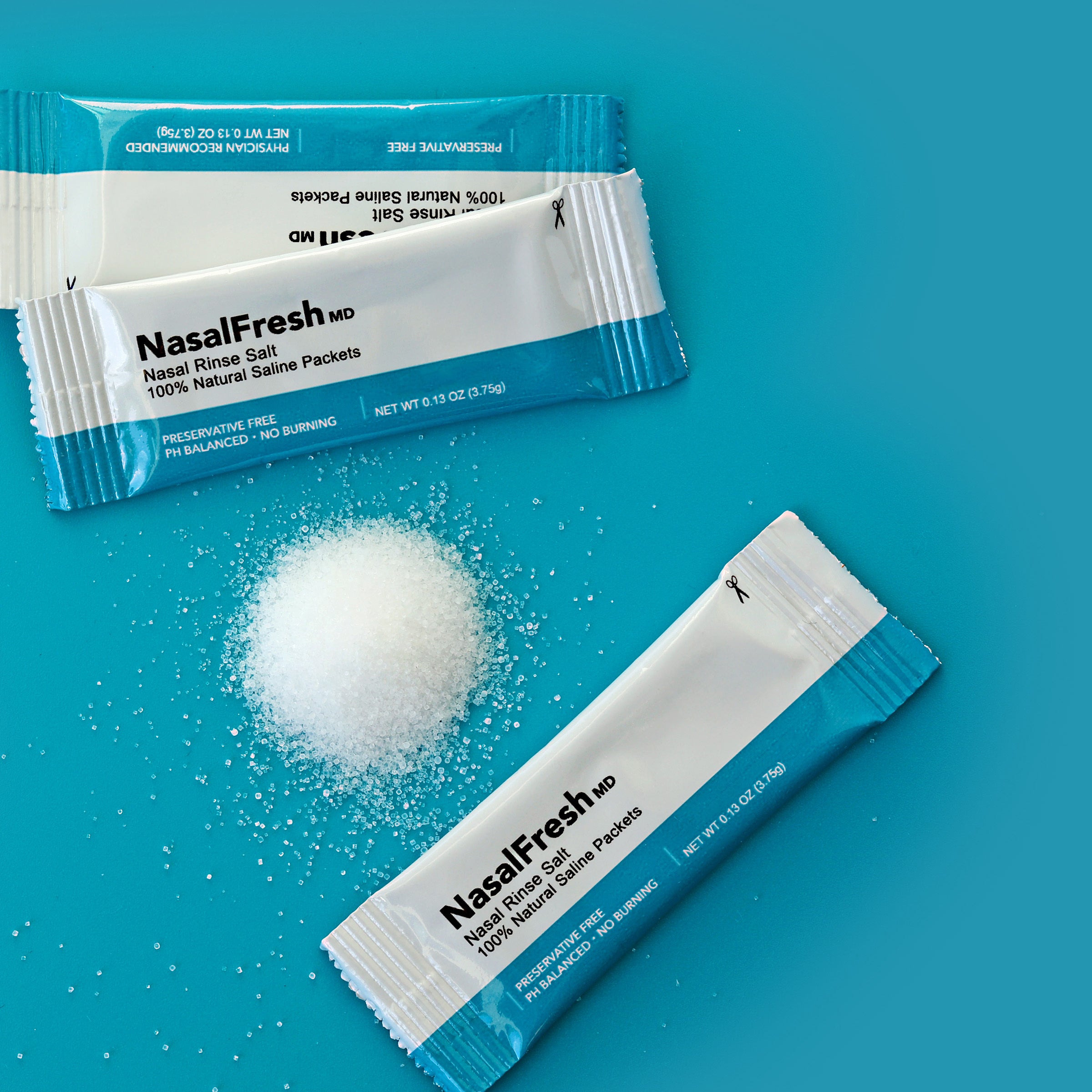 Nasal Rinse Salt Refill – 90 Pack with Cup + Stirrer