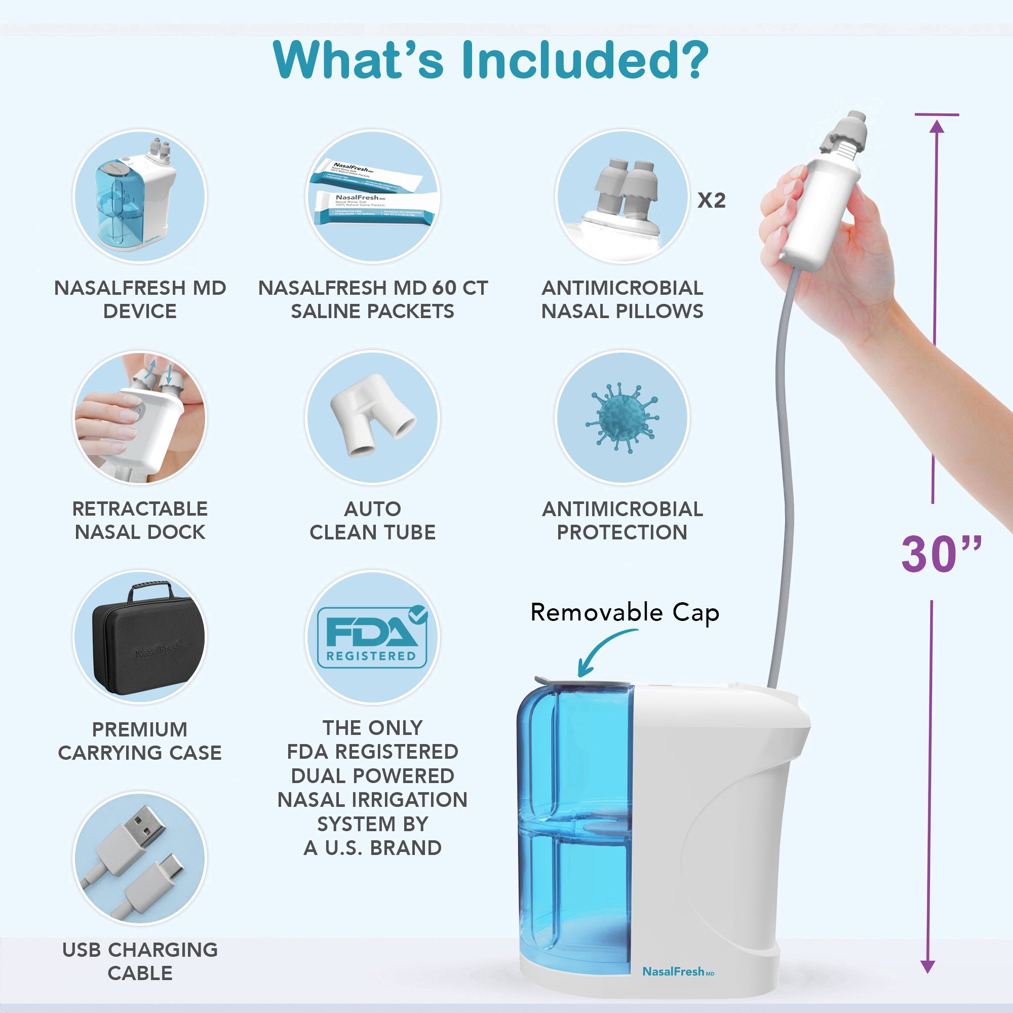 A purple portable mini washing machine with lid.